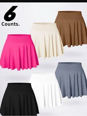 1pc Women’s Skort Skirt with built in shorts with pockets -  Pick 1 Color Only